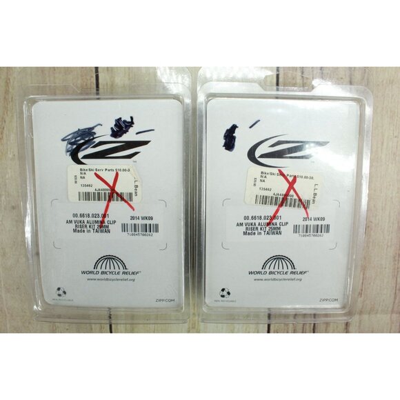 Lot of 2 Zipp Vuka Alumina Aerobar Riser Kit 25mm - New Sealed - Picture 3 of 3